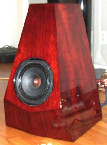 diy full range speakers wedge shaped