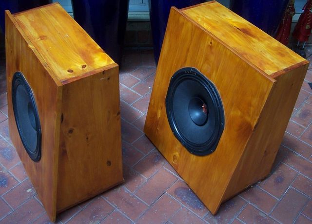 open baffle full range speakers in pine