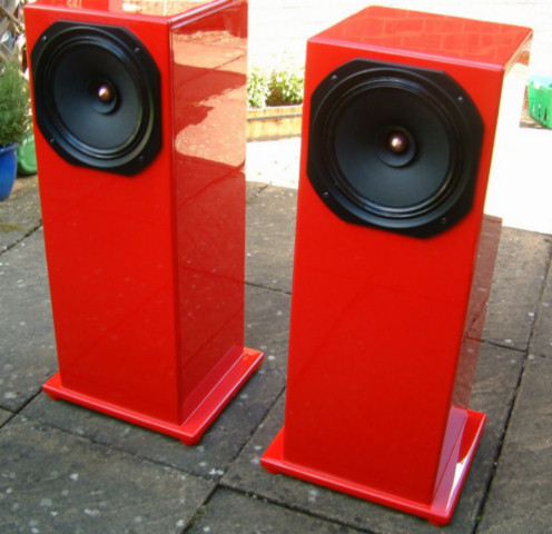 red diy full range speaker cabinets