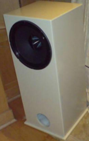 12 inch full range white speaker cabinet