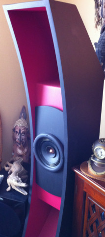 curved bass horn full range speakers